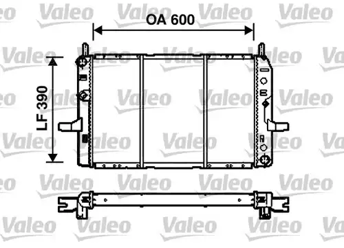 воден радиатор VALEO 731786