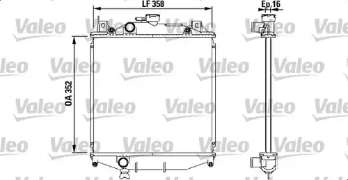 воден радиатор VALEO 731828