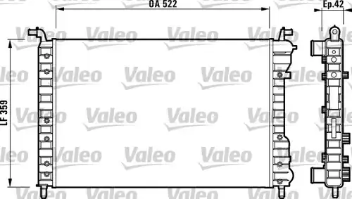 воден радиатор VALEO 732005