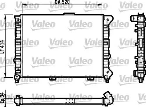 воден радиатор VALEO 732011