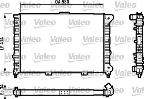 воден радиатор VALEO 732012