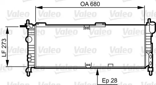 воден радиатор VALEO 732032