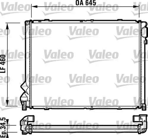 воден радиатор VALEO 732048