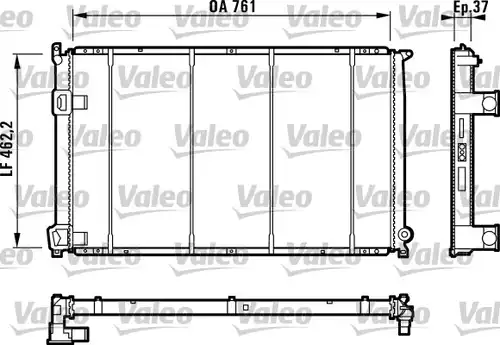 воден радиатор VALEO 732049