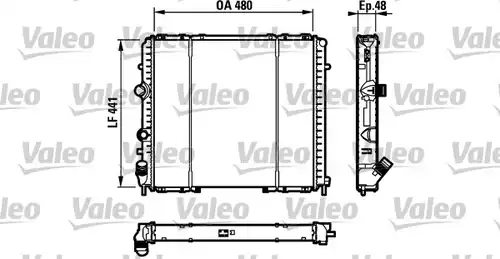 воден радиатор VALEO 732072