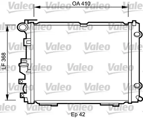 воден радиатор VALEO 732094