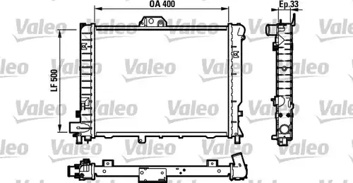 воден радиатор VALEO 732108