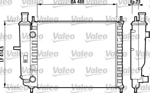 воден радиатор VALEO 732218