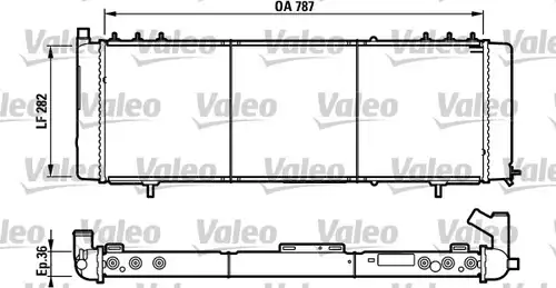 воден радиатор VALEO 732312