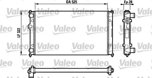 воден радиатор VALEO 732317