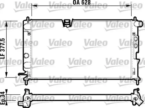 воден радиатор VALEO 732347