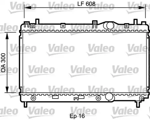 воден радиатор VALEO 732426