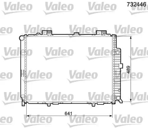 воден радиатор VALEO 732446