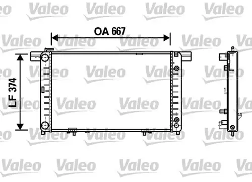 воден радиатор VALEO 732454