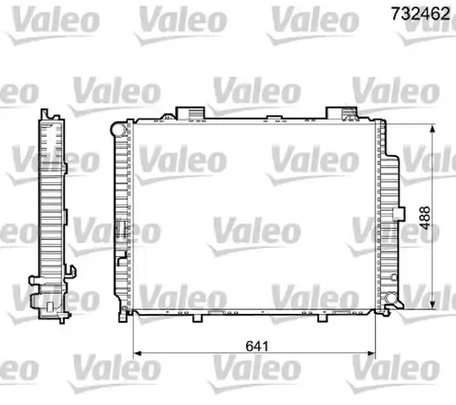 воден радиатор VALEO 732462