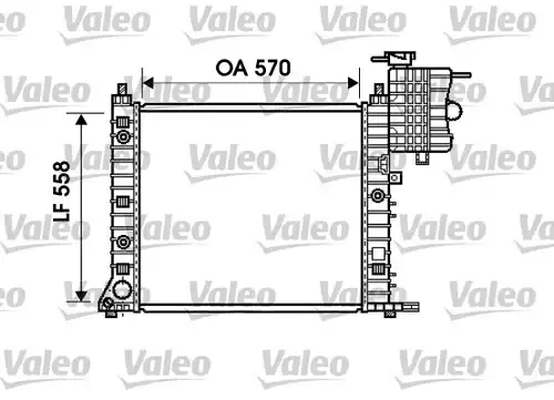 воден радиатор VALEO 732471