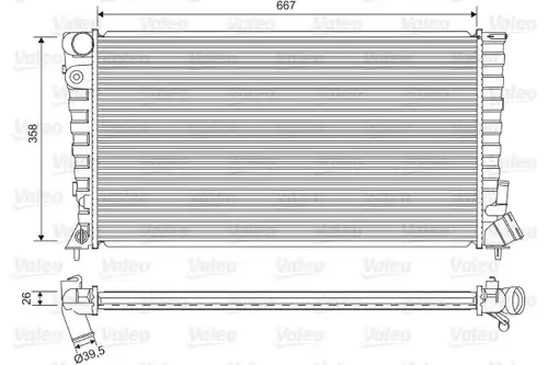 воден радиатор VALEO 732518