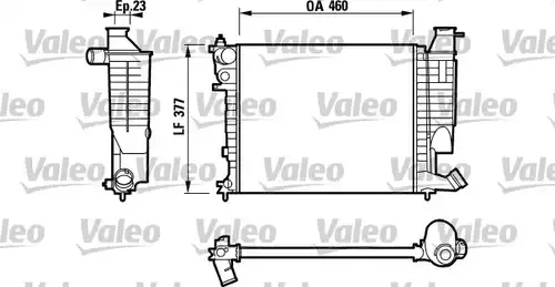 воден радиатор VALEO 732534