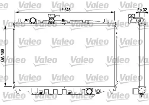 воден радиатор VALEO 732538