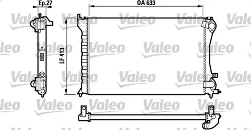 воден радиатор VALEO 732567