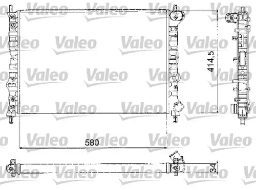 воден радиатор VALEO 732580