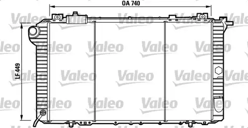 воден радиатор VALEO 732589