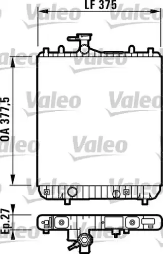 воден радиатор VALEO 732694