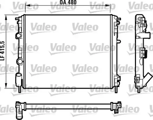 воден радиатор VALEO 732720