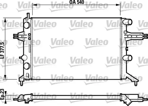 воден радиатор VALEO 732723