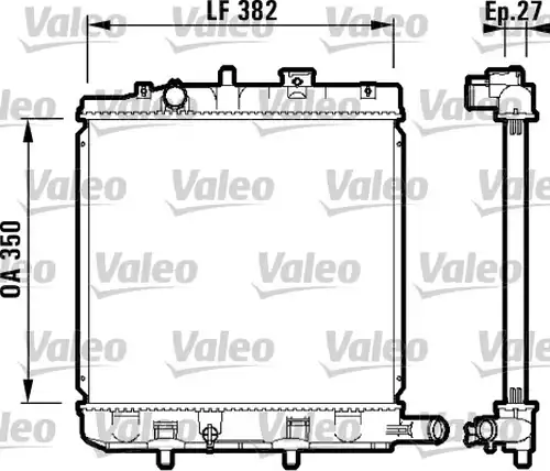 воден радиатор VALEO 732726