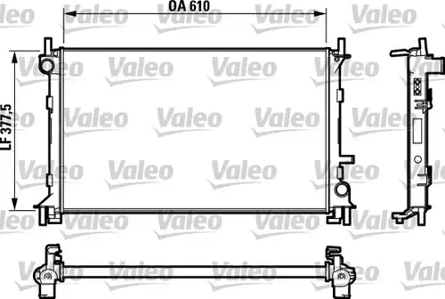 воден радиатор VALEO 732732