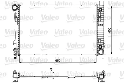 воден радиатор VALEO 732741