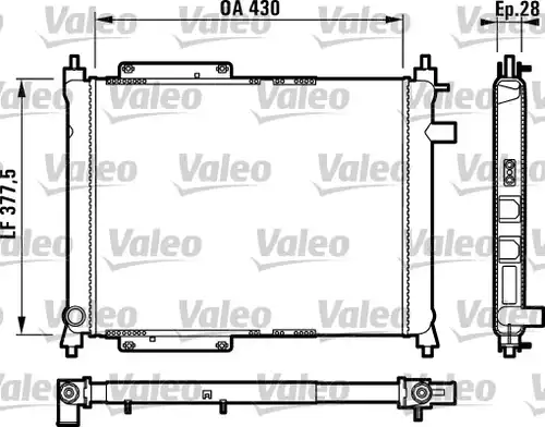 воден радиатор VALEO 732759