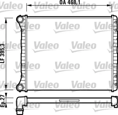 воден радиатор VALEO 732785