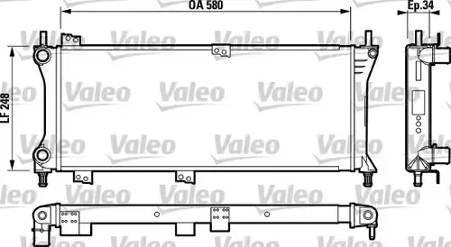 воден радиатор VALEO 732792