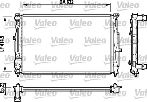 воден радиатор VALEO 732811