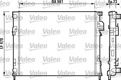 воден радиатор VALEO 732853