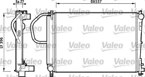 воден радиатор VALEO 732883