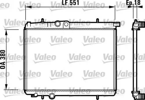 воден радиатор VALEO 732886