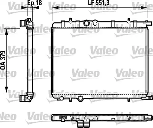 воден радиатор VALEO 732887