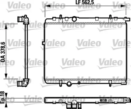 воден радиатор VALEO 732891