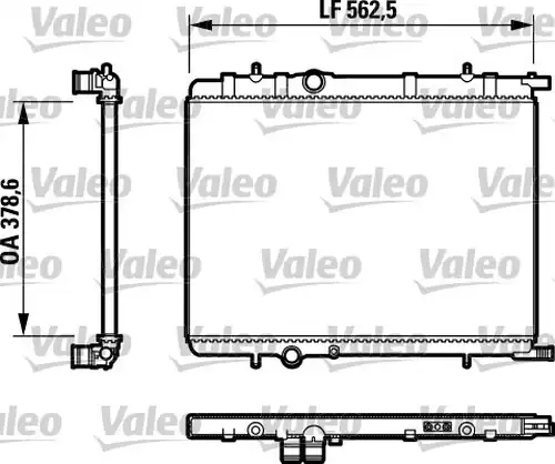 воден радиатор VALEO 732892