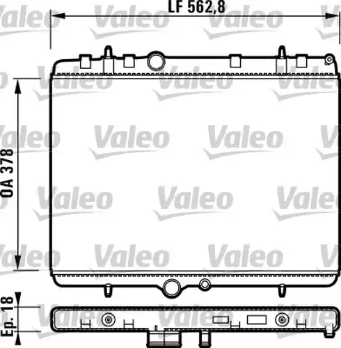 воден радиатор VALEO 732896