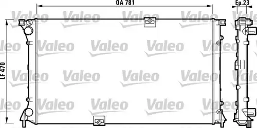 воден радиатор VALEO 732902