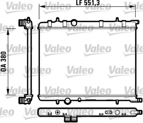 воден радиатор VALEO 732908