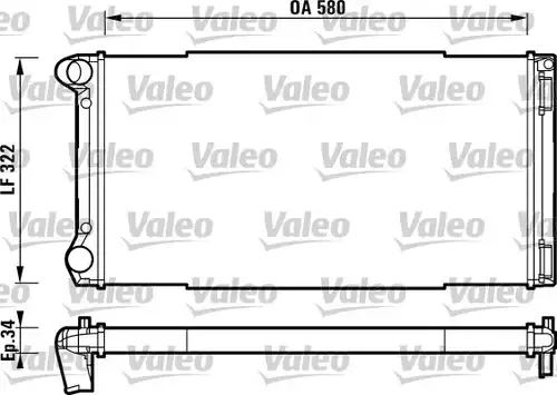 воден радиатор VALEO 732913