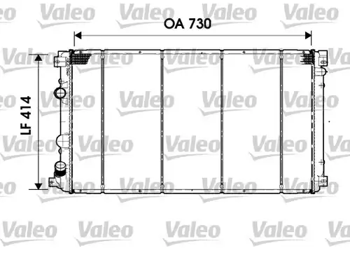 воден радиатор VALEO 732919