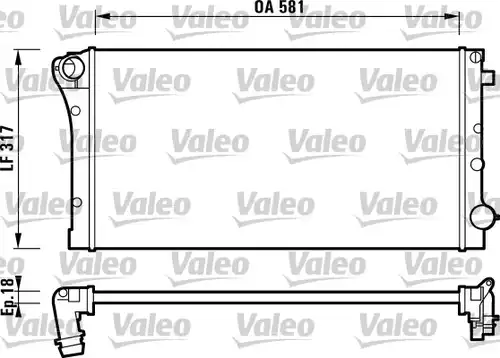 воден радиатор VALEO 732925