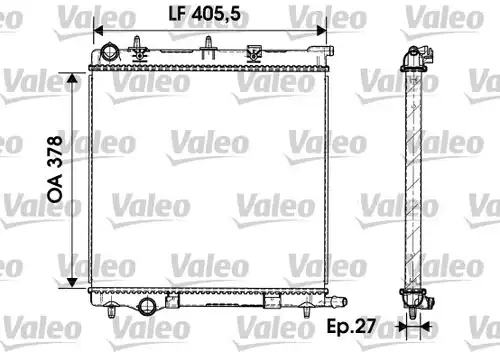 воден радиатор VALEO 732930