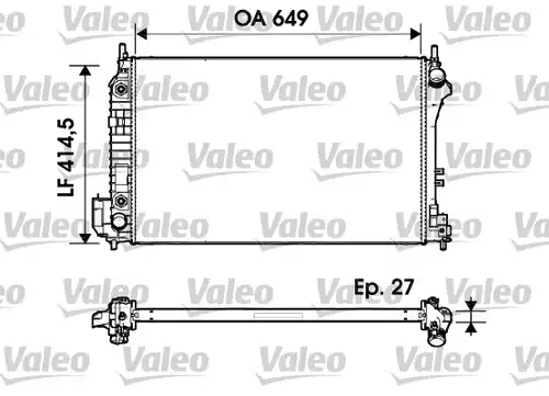 воден радиатор VALEO 732947